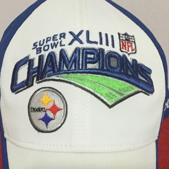 Pittsburgh STEELERS SB XLIII CHAMPS Reebok Hat NEW - Picture 3 of 7